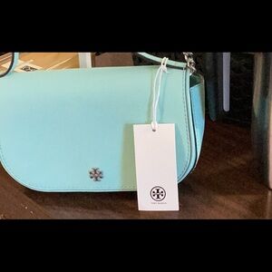 Tory Burch Emerson top handle crossbody leather NWT